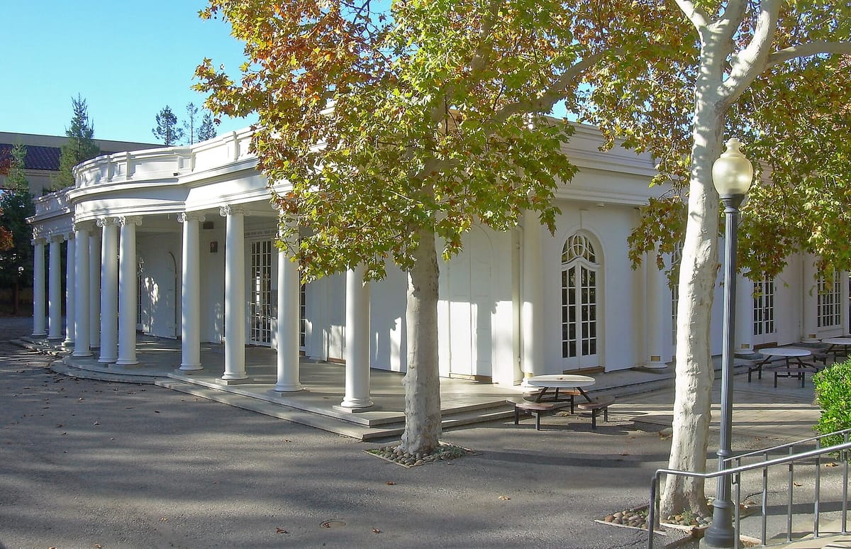 Le Petit Trianon, the 1892 mansion on the De Anza College campus