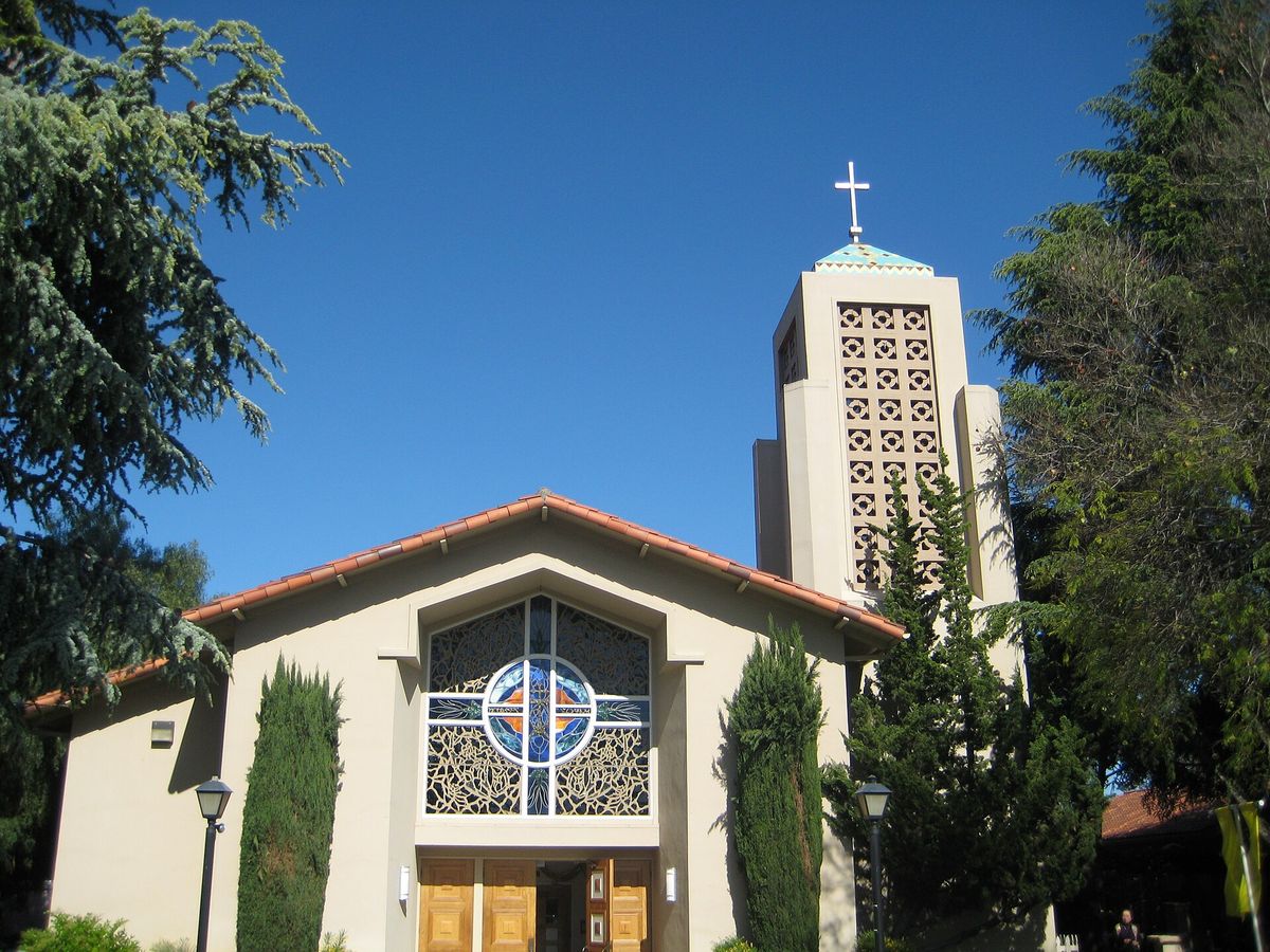 The front of St. Joseph of Cupertino Parish church