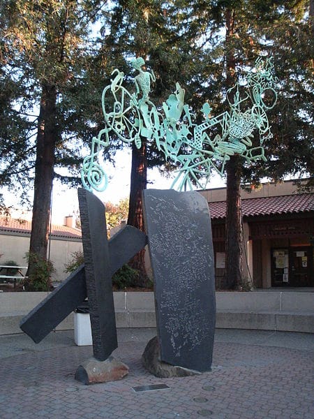 Time Graffiti, an outdoor sculpture at De Anza College