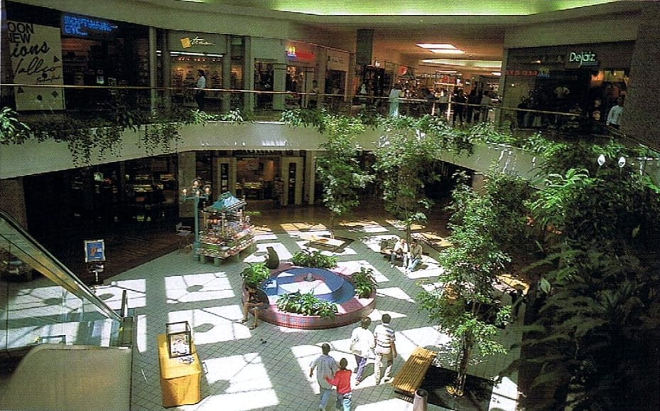 Both floors of Vallco Fashion Park, around 1990