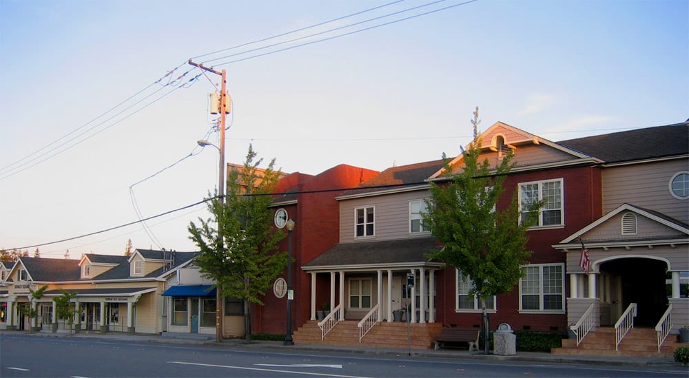 The old Monta Vista village near the post office