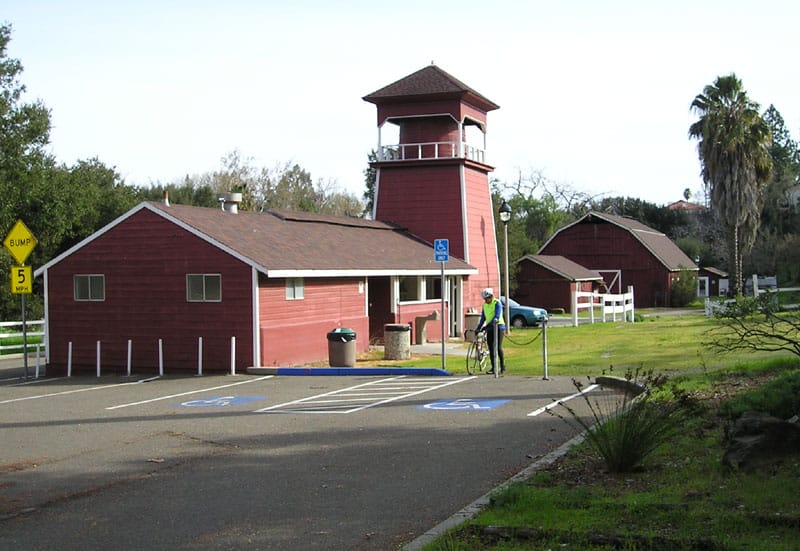 Old farm buildings at McClellan Ranch